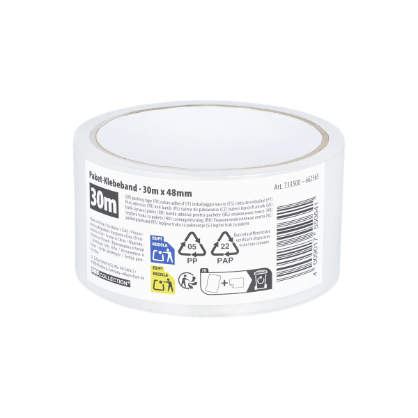 36 x Transparentes Paketklebeband 30 m (1.080 Meter)