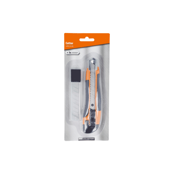 Profi Cutter GRIP mit 3 Ersatzklingen