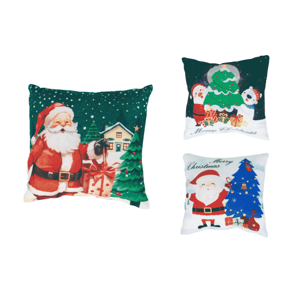24 x Dekokissen X-Mas 15 cm (24 Stück)