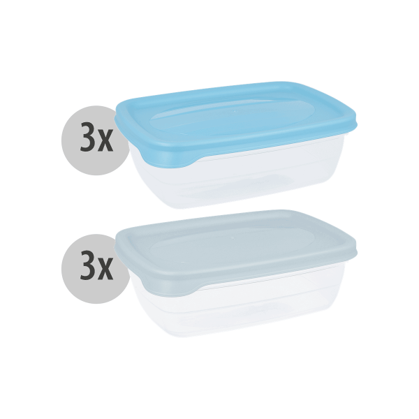 24 x 3er Frischhaltedose 600 ml (72 Stück)