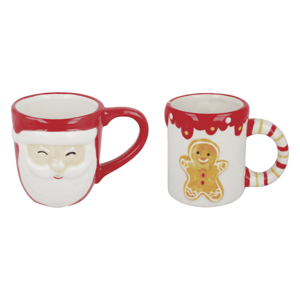 12 x 3D Kaffeebecher Weihnachten 250 ml (12 Stück)