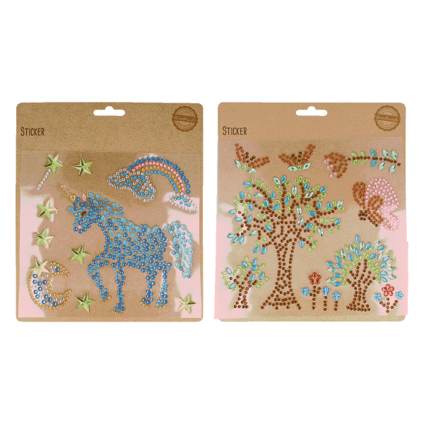 Sticker Fensterbild Strasssteine