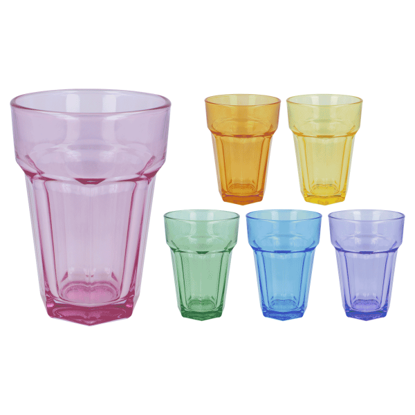 Buntes Trinkglas 410 ml