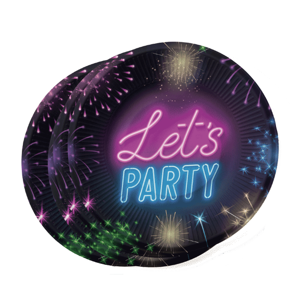 24 x 6er Pappteller Let&#039;s Party (144 Stück)