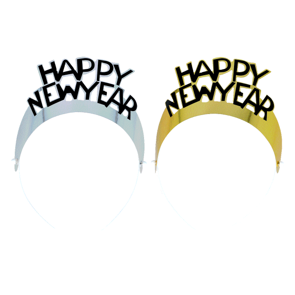 3er Haarreif &#039;Happy New Year&#039;