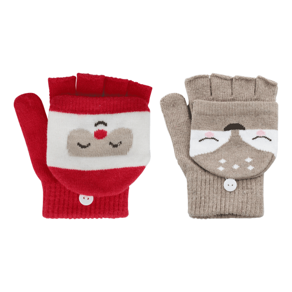 12 x 1 Paar Kinder-Handschuhe X-Mas (12 Stück)