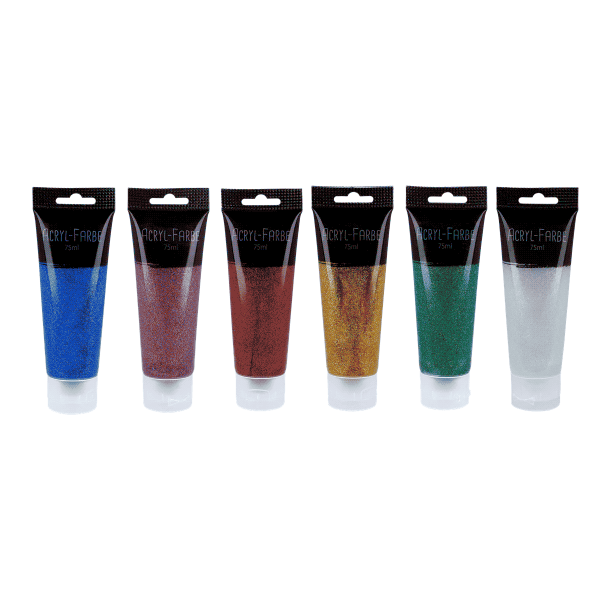Acrylfarbe Glitter