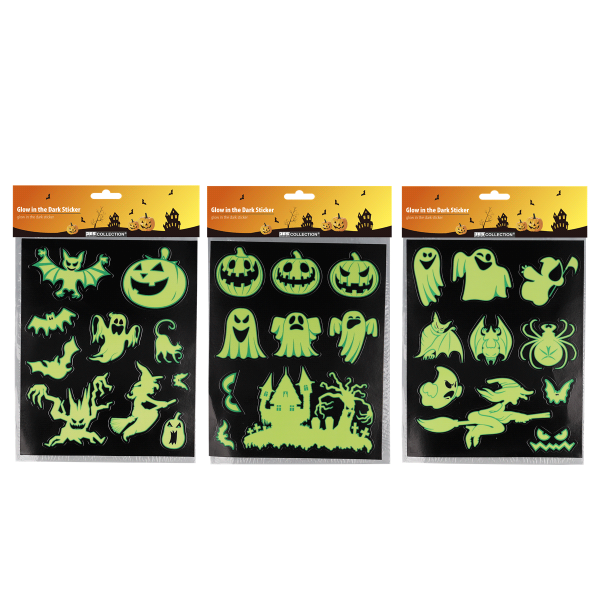 24 x Glow in the Dark Sticker (24 Stück)