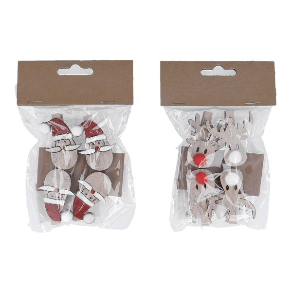 24 x Dekoklammern-Sets à 4 Stück (96 Stück)