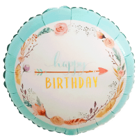 Folienballon Happy Birthday boho 18