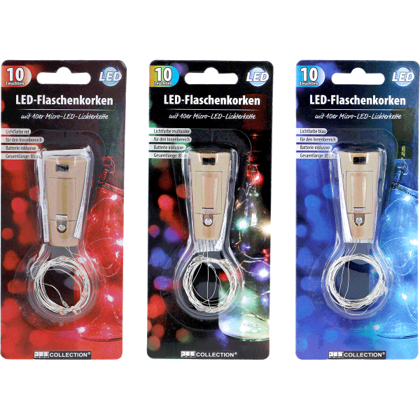 24 x LED-Flaschenkorken (24 Stück)