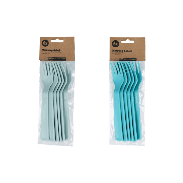 6er Mehrweg-Gabeln