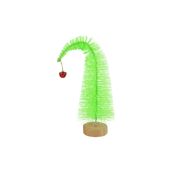 Neongrüne Deko-Tanne Ø7 cm