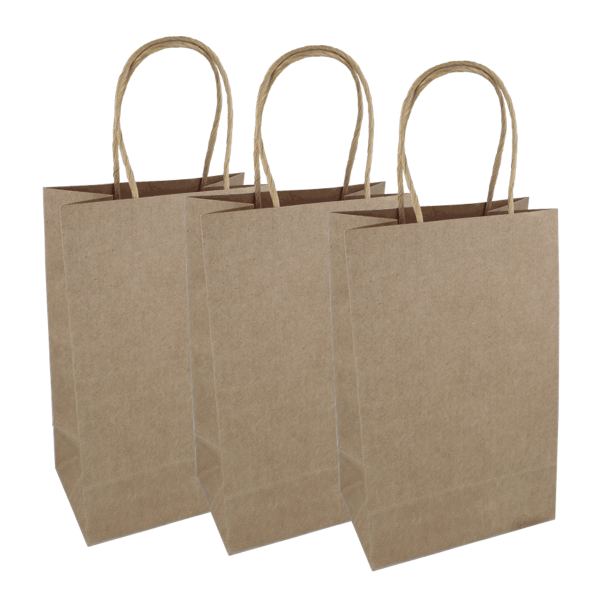 24 x 3er Geschenktasche Kraftpapier (72 Stück)