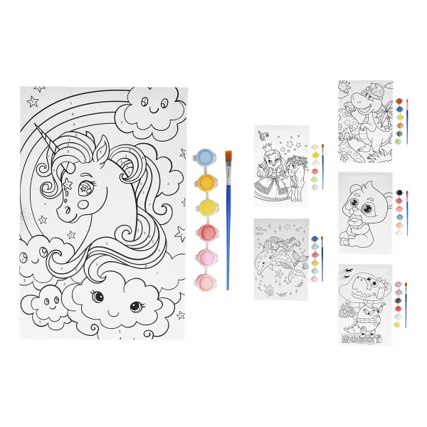 Set zum Malen nach Zahlen auf Keilrahmen