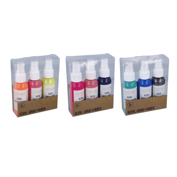 3er Spray Acrylfarbe je 50 ml