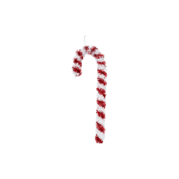 24 x Dekohänger Zuckerstange-Lametta (24 Stück)