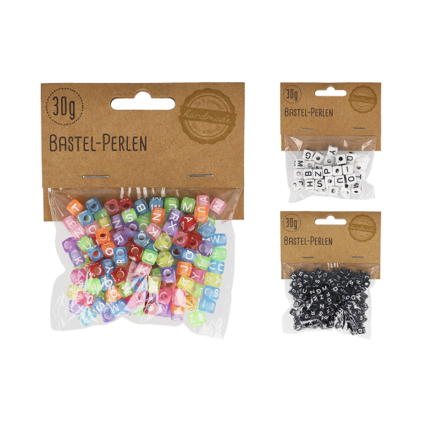 Bastelperlen Würfel mit Buchstaben