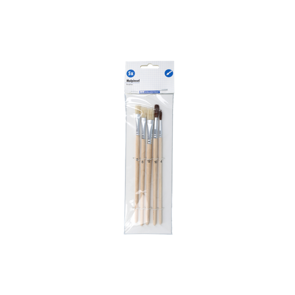 24 x 5er Malpinsel Naturqualität (120 Teile)